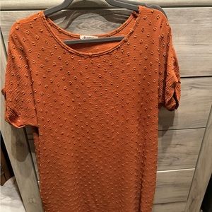 Burnt Orange Dress with Pockets